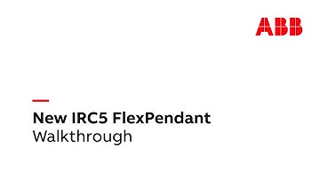 New IRC5 FlexPendant Walkthrough