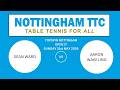 Open 2* - 31-5-26 - Sean Ward v Aaron Wakeling