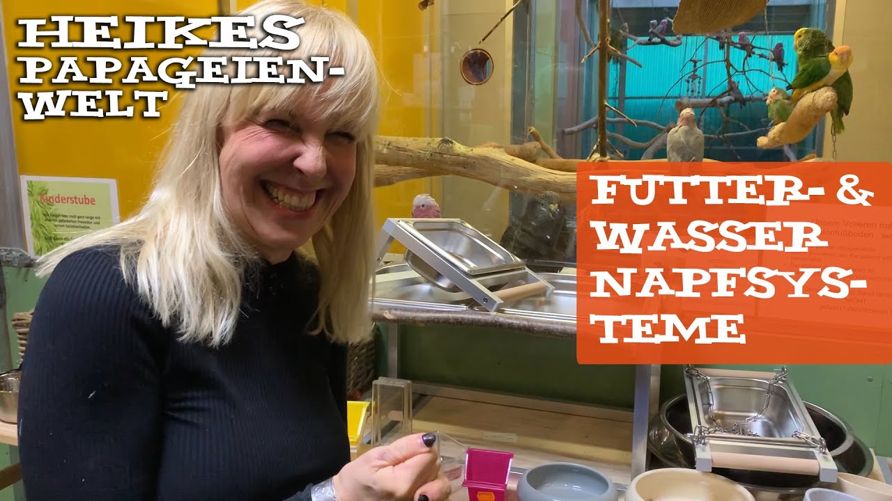 Futter- & Wassernapfsysteme für Papageien und Sittiche - erklärt von Heike Mundt