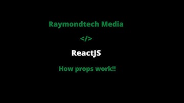 React JS tutorial ---6-- props