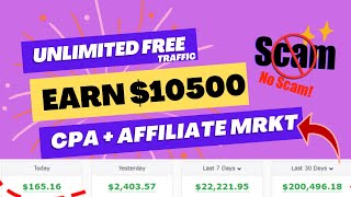 Unlimited Free Traffic For CPA Offers, Prmote CPA Offers for Free, Affiliate Marketing