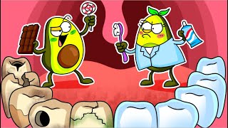 10 BEST DENTIST STORIES || Baby Avocado Goes to the Dentst || Avocadoo Cartoon