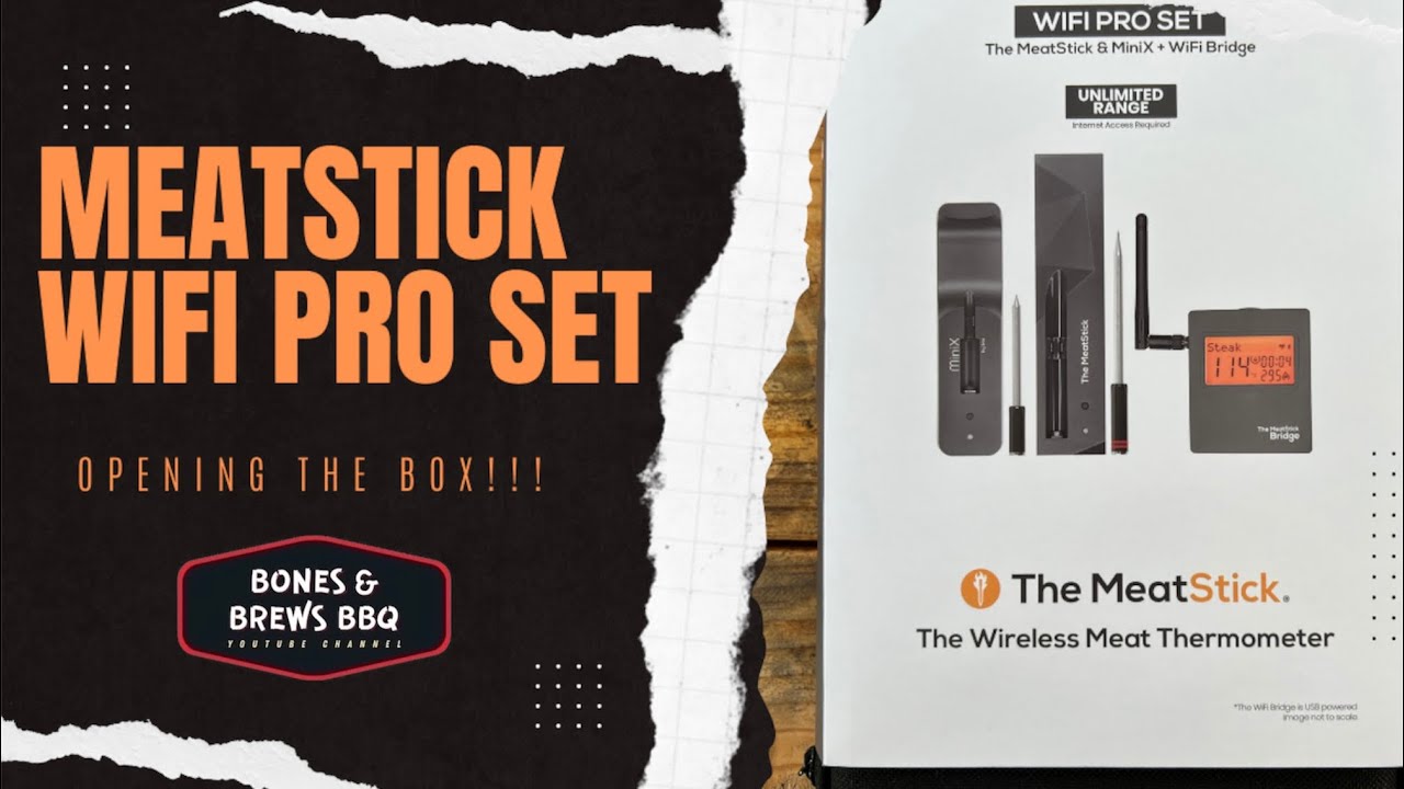 WiFi Pro Set | Unlimited Range - Wireless Meat Thermometer | The MeatStick