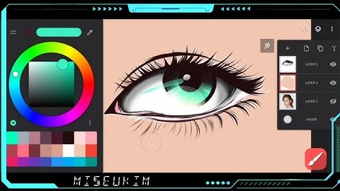 Infinite Painter - Eyes Tutorial (FULL)