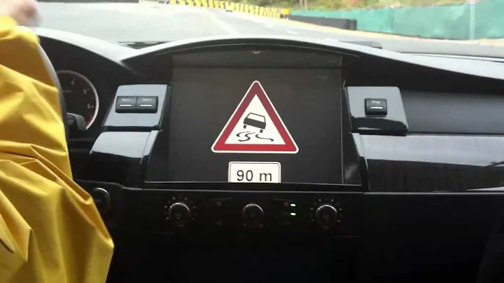 Continental Demo of Car-to-Infrastructure Communication: Skidding Vehicle