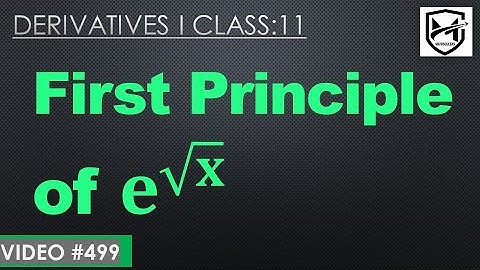 First Principle of e^rootx I Ab-initio I Delta Method I Class 11 @mathsculeas