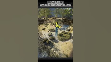 Mind Blowing Water Simulation Physics in Unreal Engine #shorts