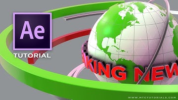 3D Broadcast Breaking News Opening Intro | Adobe After Effects Element 3D Tutorial | Part 1