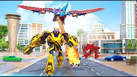Flying Dino Transform Robot Part-1 | Rescue City Dinosaur Robot Android GamePlay | By Game Crazy