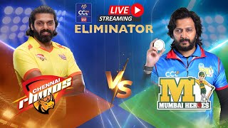 Chennai Rhinos Vs Mumbai Heroes | Celebrity Cricket League | S10 | Live Stream | Eliminator