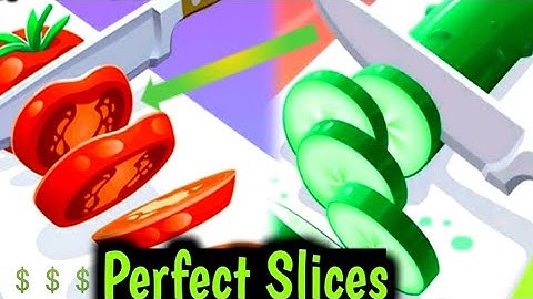 "Perfect Slices Cutter Gameplay – Super Satisfying Cutting ASMR!"  💲💲       #gaming #perfectslices 