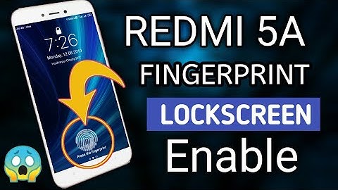 Redmi 5a fingerprint lock || Redmi 5a finger print lock kaise lagaye | mi 5a in display fingerprint