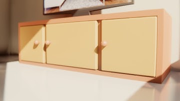 Create A TV Stand With Blender - Low Poly Beginner 3D Modeling Tutorial