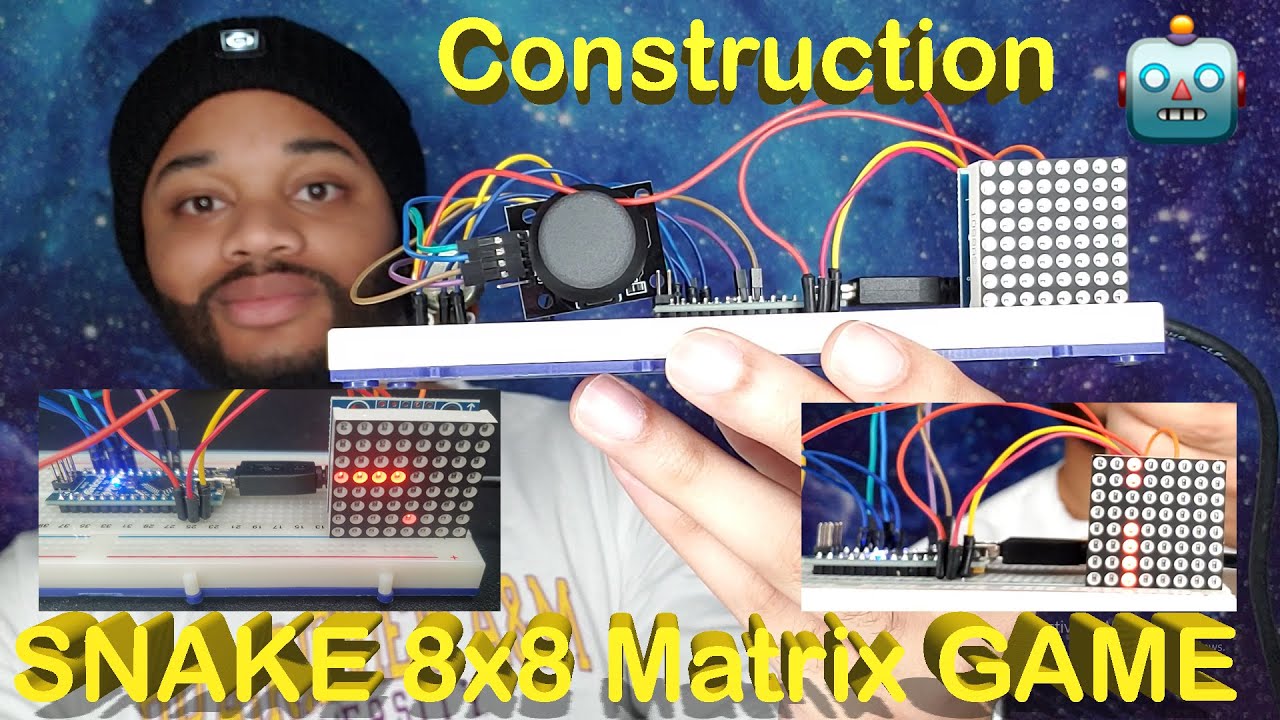 Arduino 8x8 Matrix Snake Game With The Code - YouTube
