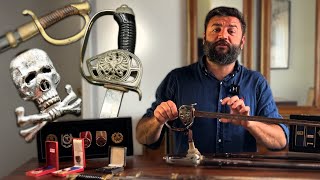 картинка: Редкие шашки! Гусарские сабли с черепами! Смотрим предметы на аукцион