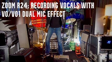 Zoom R24: Recording Vocals With VO/VO1 Dual MIc Effect