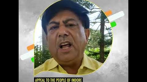 Arun S Bhatnagar Director General IIST appeals to the people of Indore | Indore Stands Together