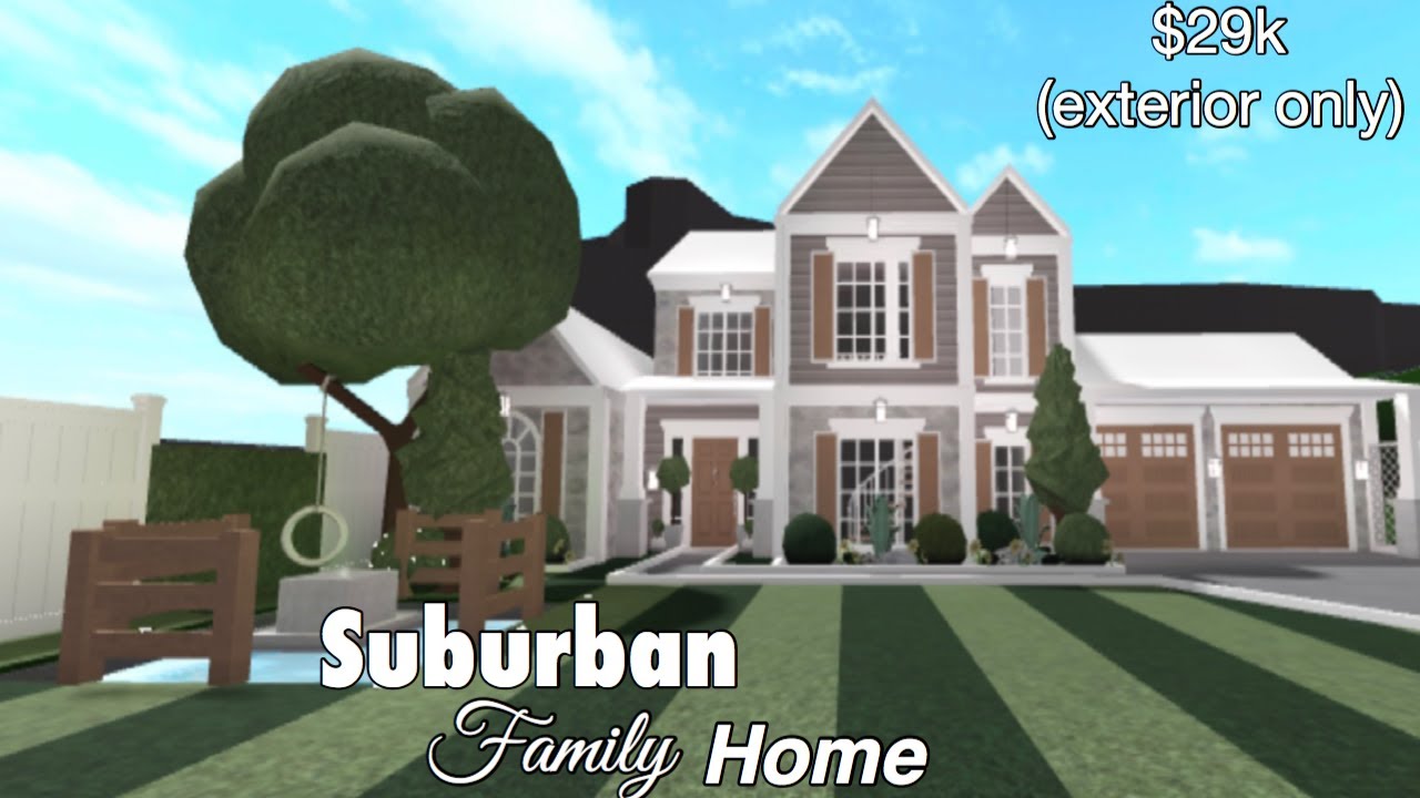 Bloxburg Suburban Family Home 29k Youtube - roblox bloxburg suburban family home 67k