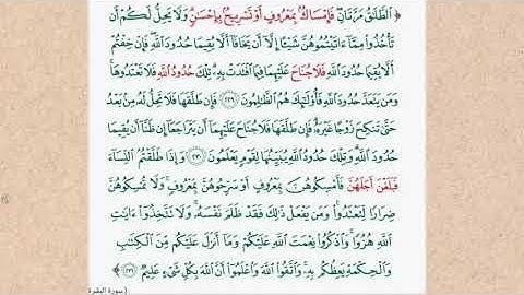 من سورة البقرة ـ آيات الطلاق - عبد الولي الأركاني