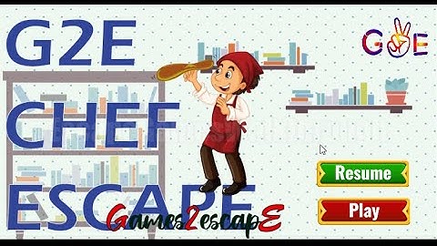 G2E Chef Escape Walkthrough [Games2Escape]