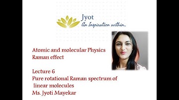 Atomic and molecular physics#L-6#Raman spectra#Pure rotational Raman spectrum of linear molecules