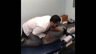 Quick loud low back crack for pain relief