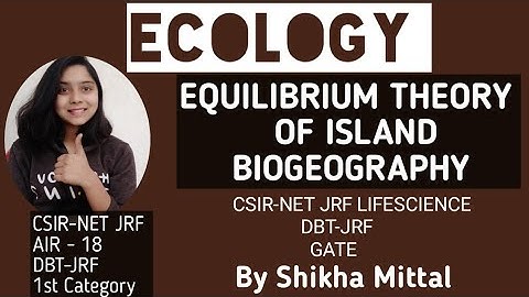 EQUILIBRIUM THEORY OF ISLAND BIOGEOGRAPHY - ECOLOGY CSIR NET JRF LIFE SCIENCE