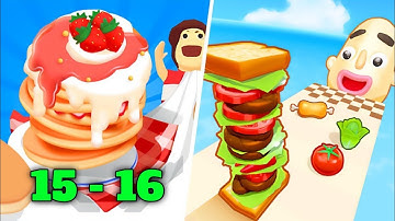 Pancake Run - All Levels Gameplay Android, iOS, Mobile, ( Level 15-16 )