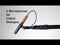 5 boom microphones for indoor dialogue cardioid supercardioid and hypercardioid