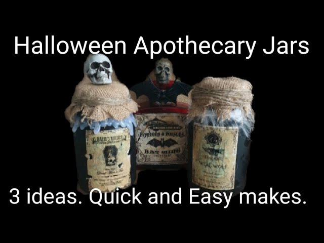 DIY Apothecary Jars Tutorial - Decor by the Seashore