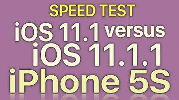 iPhone 5S : iOS 11.1.1 vs iOS 11.1 Speed and Benchmark Test