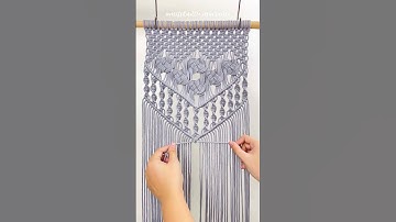 Making macrame wall hanging with me #diy #relax #macrame #handmade
