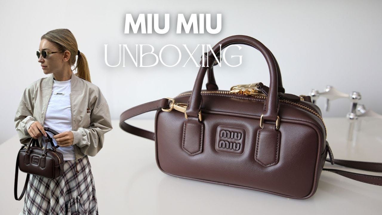 ハンドバッグ MIU MIU Arcadie Softy leather handbag Miu Miu Arcadie Bag Unboxing 2024 | Trendiest Color of This