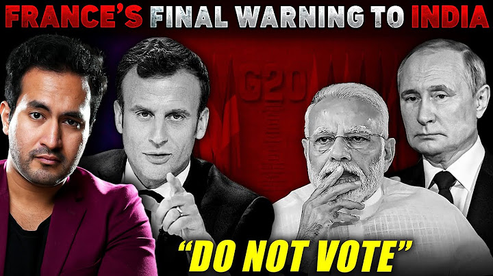 India's Friend FRANCE Warns INDIA To Vote Against RUSSIA | What Will India Do?