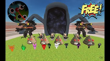 NEW UPDATE 5.3.0 Sprunki vs different monsters in Nextbots In Playground Mod #update #sprunki #gmod