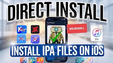 [🔥Update DIRECT INSTALL ] Install IPA Files on iPhone & iPad(No ESign,Scarlet,KSign) iOS 15 - iOS 26