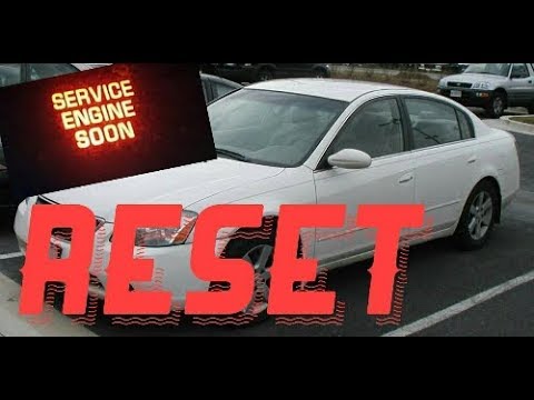How To Turn Off Service Engine Soon Light 2005 Nissan Altima