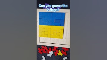 Can you guess the 2 flags? #puzzle #tetris #guessinggame #guess #brainteaser #fun #flag #quiz