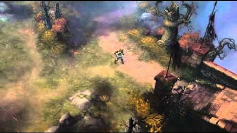 Diablo 3 - Mac | PC - Barbarian Attacks gameplay footage official video game preview trailer