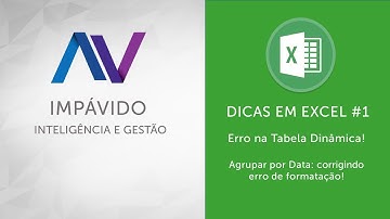 Dica #1: ERRO na Tabela Dinâmica! AGRUPAR POR DATA: Corrigindo os dados em formato de DATA