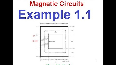 The Magnetic Circuit || Example 1.1 || EM 1.4(3)(Urdu/Hindi)(Chapman)