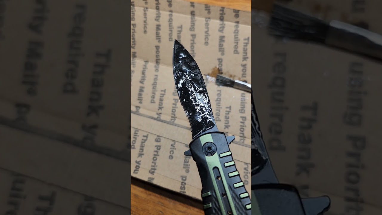 PVD Knife Coating VS Paint Stripper!! 
