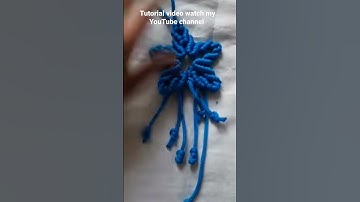 How to make macrame star shape keychain | macrame star ornament | macrame tutorial | DIY - Star