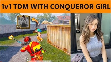 🔥1v1 TDM WITH CONQUEROR GIRL THEY CHALLANGE FOR M24 ONLY IN TDM CAN WE WIN ?