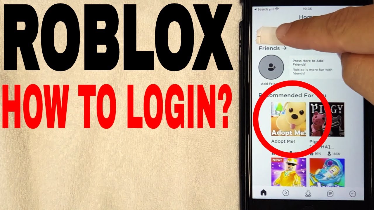 How To Log In To Roblox Account Youtube - log login to roblox