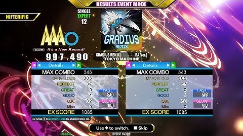 Judge 4 - GRADIUS REMIX(↑↑↓↓←→←→BA Ver.) AAA FC - 1 good (Curilang