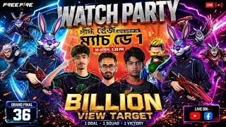 WATCH PARTY 🔥 লীগ স্টেজ উইক ২ ডে ৩ | FFWS Bangladesh Spring 2026 🇧🇩 | Garena Free Fire #freefire