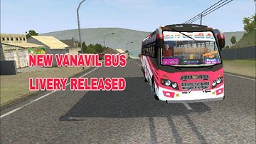 NEW VANAVIL BUS LIVERY RELEASED ||BUSSID//REEDIT ||BUS INDONESIA SIMULATOR