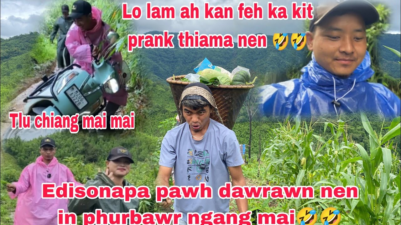 Edisonapa te Nupa nen Lo lamah Min PRANK thelh🤣🤣 thlai kan hawn hnem //Scooty in ala tlu zui🤣🤣