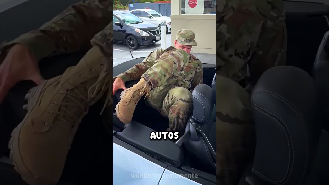 Soldat versteckt sich im Auto seiner Frau nach 3 Jahren Dienst!😭❤️
